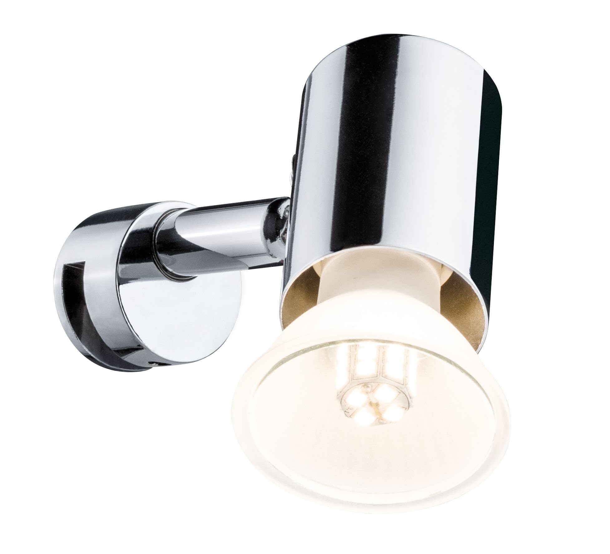 Paulmann 70880 Mintaka Mirror luminaire Mirror lamp IP20 Surface-Mounted lamp Chrome Bathroom lamp Without lamp Spotlight max. 20W GU10