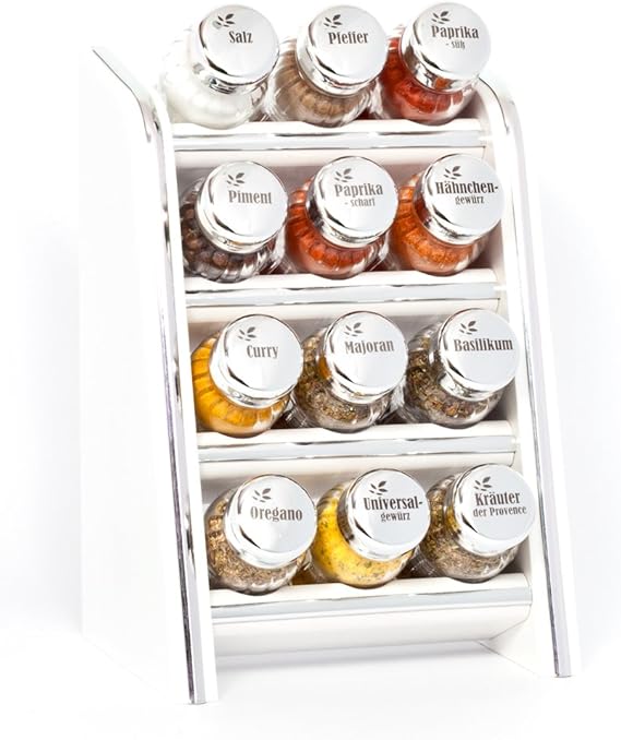 Gald Poland Hängendes/stehendes Gewürzregal 12N4s für 12 Gläser