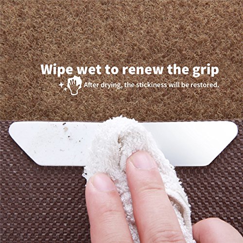 image for Rug Grippers, Vmini 8pcs Non Slip Rug Pads, Anti Curling Rug Gripper, 