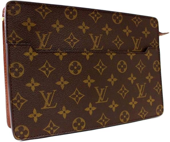 Amazon ルイ ヴィトン Louis Vuitton ポシェット オム クラッチバッグ モノグラム M セカンドバッグ ブラウン メンズ Pvc 中古 Louis Vuitton ルイヴィトン クラッチ セカンドバッグ