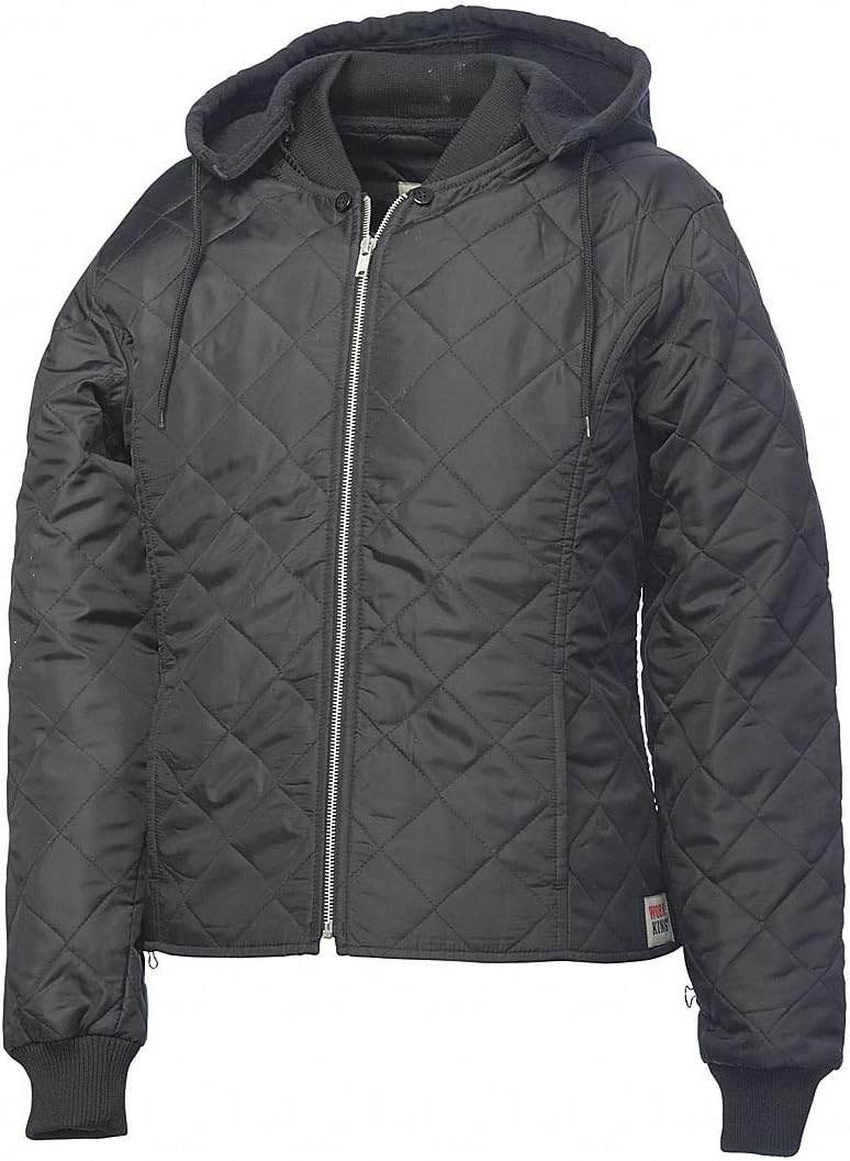 Womens Freezer Jacket, Polyester, Black, M