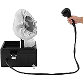 CRYBY Nano Hair Steamer Machine, 1750W Standing Hair Color Processor Professional Nano Mist Hair Steamer with Nano Spray Gun and Evaporation Cap, Salon Spa Equipment for Hair Care Hair Repair, 110V