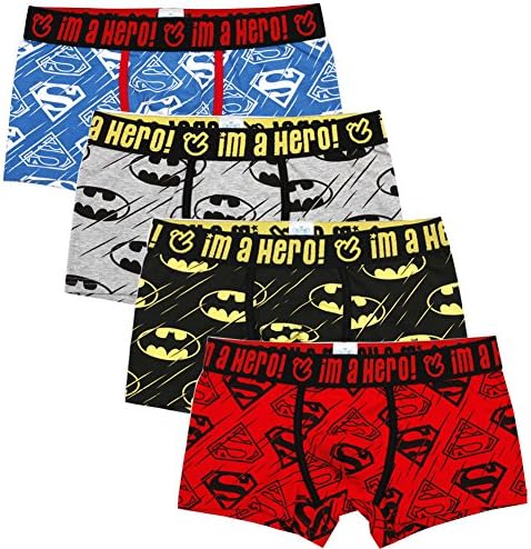 Phero Mens Underwear Classic Hot Cartoon Printing Elements Cotton Boxer Brief, Size  XXL=US(36-38) 4-pack