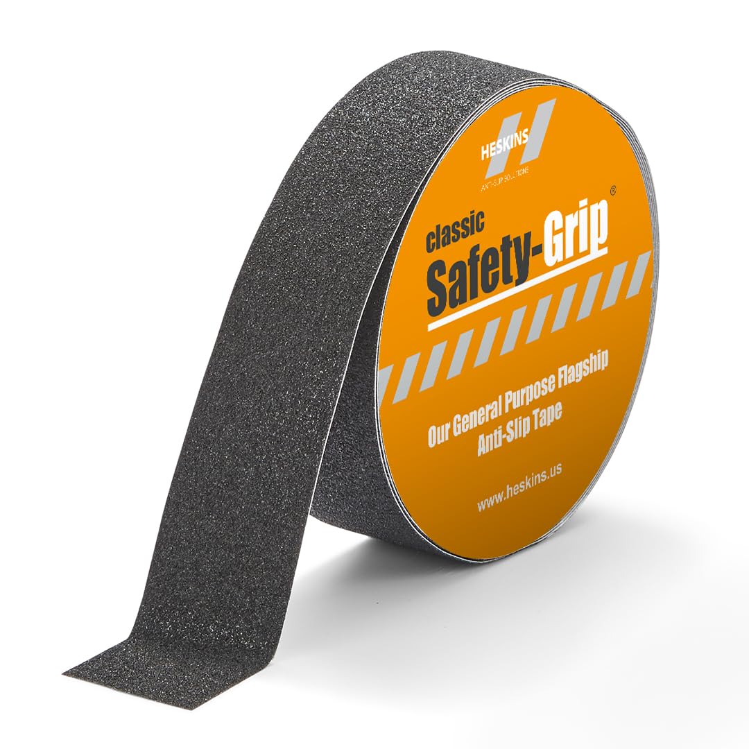 Heskins NSTS2N 60 Grit Anti Slip Adhesive Tape, 2" x 60', Black