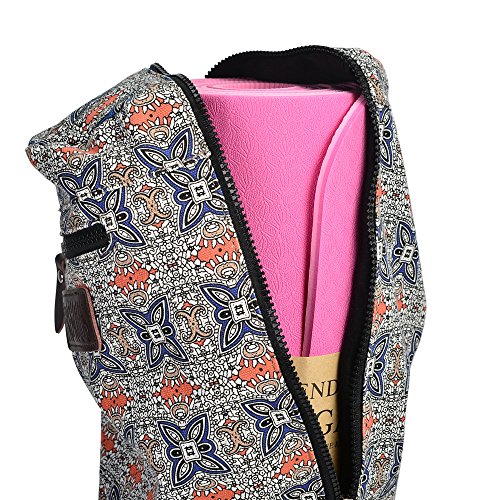 Fremous Yoga Mat Bag,FullZip Exercise Yoga Mat Carry Bag for Women and