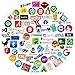 Laptop Stickers for Developer (100PCS)- Programming Stickers of Front-end dev,Back-end Languages Stickers for Software Developers, Engineers, Hackers, Programmers, Geeks, and Coders