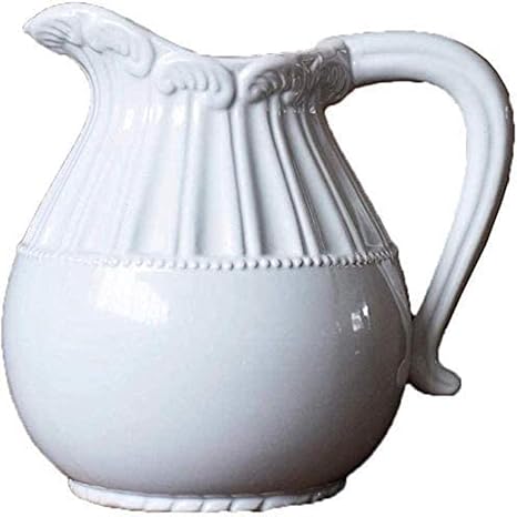 Amazon 花瓶デスクトップの装飾品ミルクポットイラスト花陶磁器のやかん美しい彫刻ユニークなスタイルの陶磁器の花の花瓶 花器 インテリアボウル オンライン通販