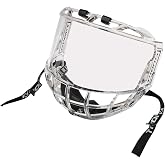 TronX S980 Senior Adult Clear Certified Hockey Full Face Shield Visor Helmet Combo Anti-Scratch/Anti-Fog