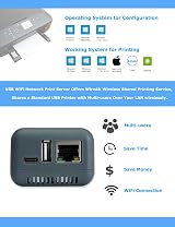 LOYALTY-SECU Wireless WiFi Print Server for USB 2.0 Printers - Network & Mobile view 6