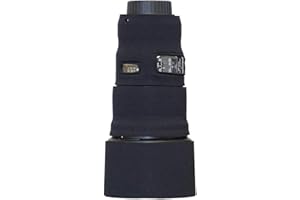LensCoat Cover Camouflage Neoprene Camera Lens Cover Protection Nikon AF-S 300mm F/4E Pf ED VR, Black (lcn3004vrbk)