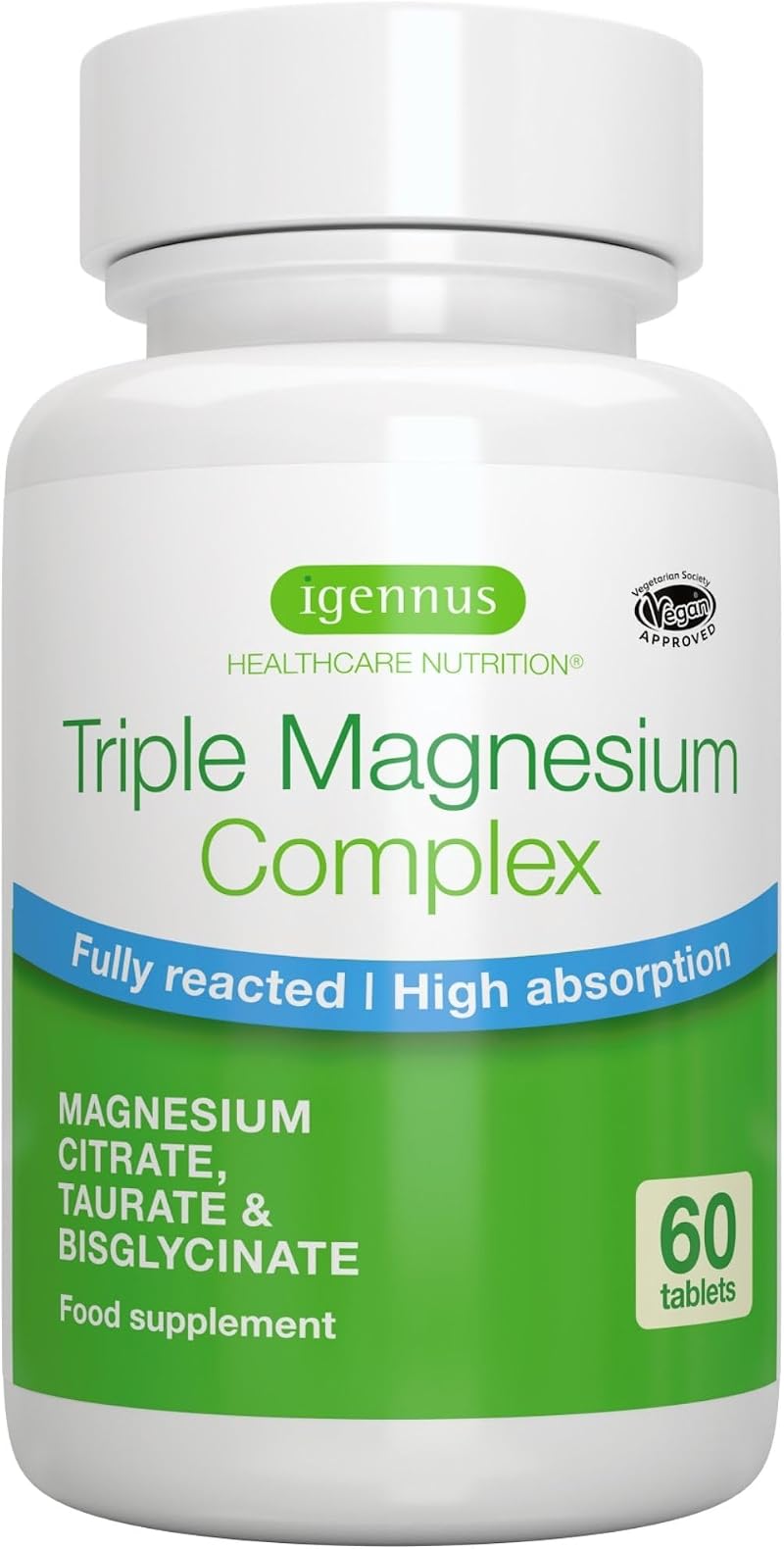 Igennus Superior Magnesium Complex 262mg - Glycinate, Citrate & Taurate