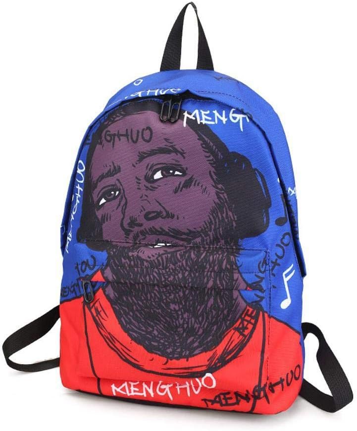 Mayanyan inkjet personality Uncle Rainbow Gradient Print backpack unisex Casual