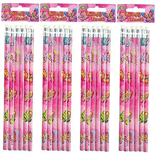 24 x Butterfly Pencils - REFERENCE PBF087