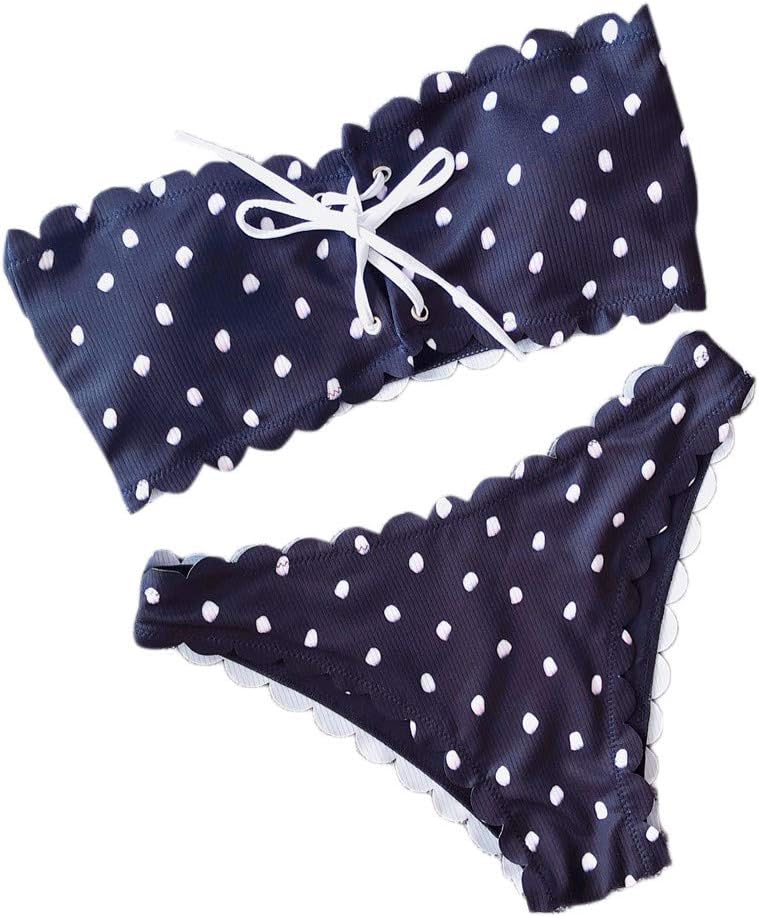 Hot Item Sexy Women Wave Point Push-Up Padded Bra Beach Bikini Set Swimsuit Swimwear Valentine's Day