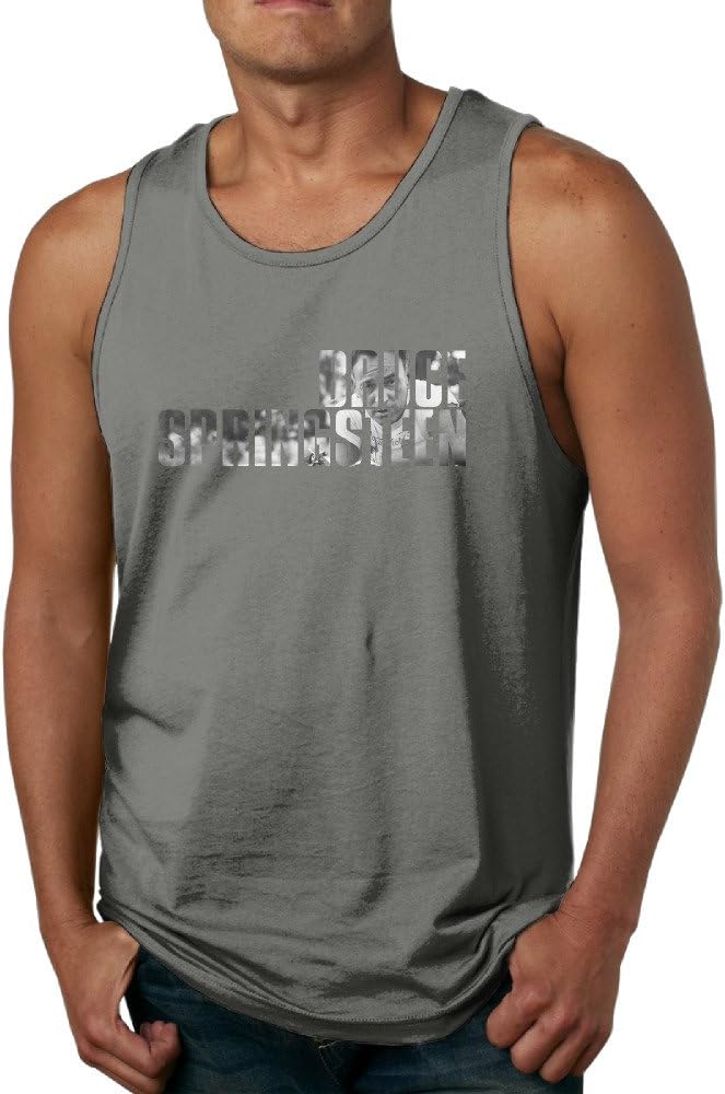 PTCY Brucespringste Image Men's Custom Sleeveless Shirt Fashion DeepHeather