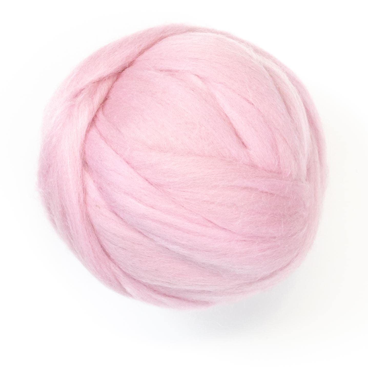 Kondoos Coloured 225 gram Natural Wool roving Tops, Best Wool for Needle Felting, Wet Felting, handcrafts, Spinning and Stuffing Fleece. (Baby Pink) — image 1