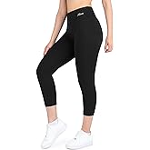 Nirlon Women's Capri Leggings High Waist Workout Yoga Pants 3/4 Length