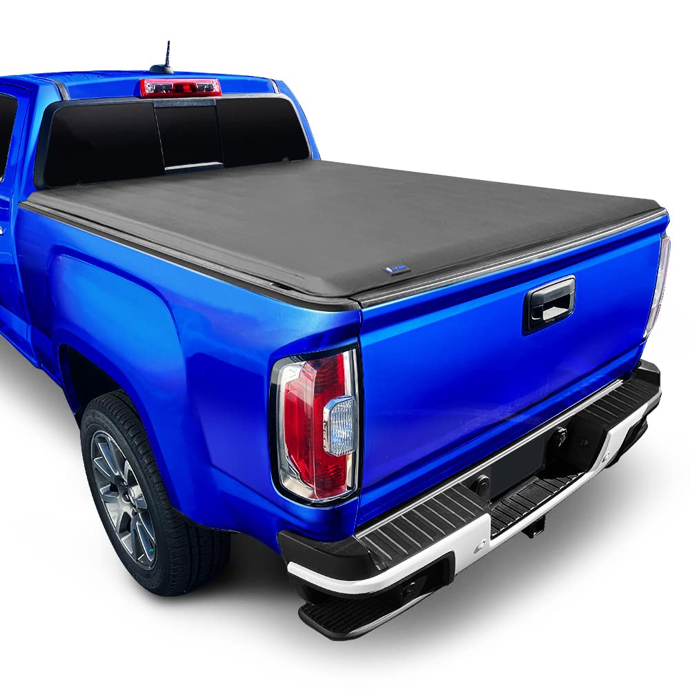 YITAMOTOR® Soft Roll Up Truck Bed Tonneau Cover For 2015-2022 Chevy...