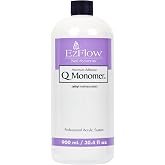 Ez Flow Q Monomer Acrylic Nail Liquid - Maximum Adhesion, Acrylic Liquid Monomer, Prevents Yellowing Nails, DIY Salon At-Home Use, 30.4 Fl Oz
