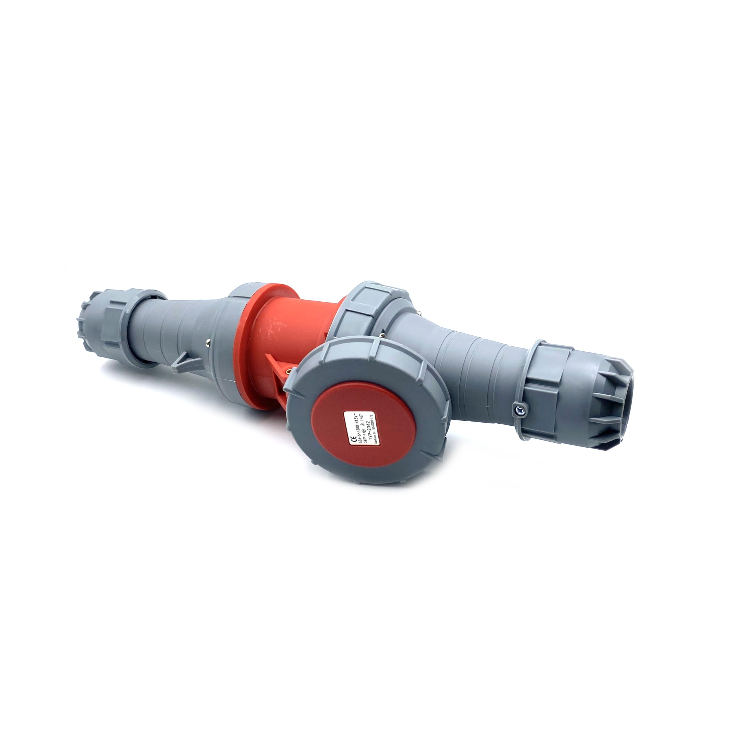 Photo 1 of 1Set Waterproof Industrial Connector Plug Socket, 4Pin 63A 380V-415V 3P+E 6H IP67 Waterproof IEC60309 Connector Power Connecting Industrial Activity Socket Set for Aviation and Industry