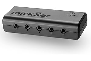 myVolts mickXer 5-way Passive Mixer with Noise Filtering - Console Black
