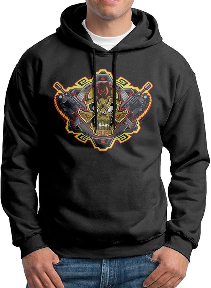 Gears Of War 4 Rockstar Men's Cool Black Hoodie Amazon.ca Clothing