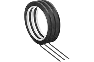 PATIKIL 3 Pack Whiteboard Tape, 4mm 5/32" Width Art Tape Dry Erase Board Pinstripe Thin Tape for Graphic Chart Grid Drafting Electrical Marking, Black