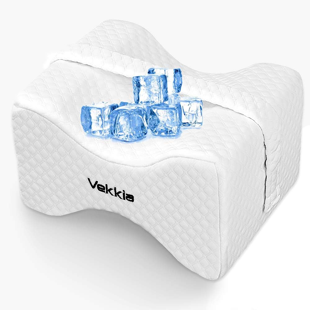 Vekkia Knee Pillow for Side Sleepers Memory Foam, Leg