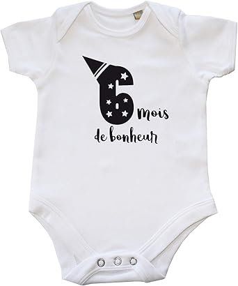 Dstny Body Bebe Anniversaire 6 Mois De Bonheur Amazon Fr Vetements Et Accessoires