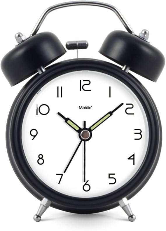 Student bedroom alarm clock/creative bedside clock/mute luminous