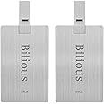 Bilious USB Flash Drive, 2PCS 64GB Metal Credit Card Bank Card Style Thumb Drive Portable Key-Hole Design USB 2.0 Memory Stick, Waterproof Jump Pen Drive for Storage and Backup