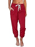 AUTOMET Sweatpants Women with Pockets Lounge Pajama
