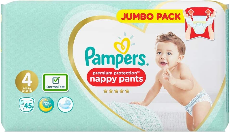 pampers nappy pants size 6 jumbo pack