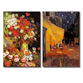 Cafe Terrace at Night Still Life Paintings with...