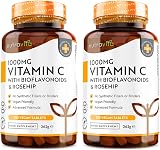 Nutravita Vitamin C 1000mg 360 Tablets 2 Bottles Vegan Bioflavonoids Rosehip UK