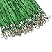 50 Pcs Lanyards Green Lanyard for Id Badges Nylon Lanyard Bulk Clip Swivel Hook for Office Id Badges Key Chains