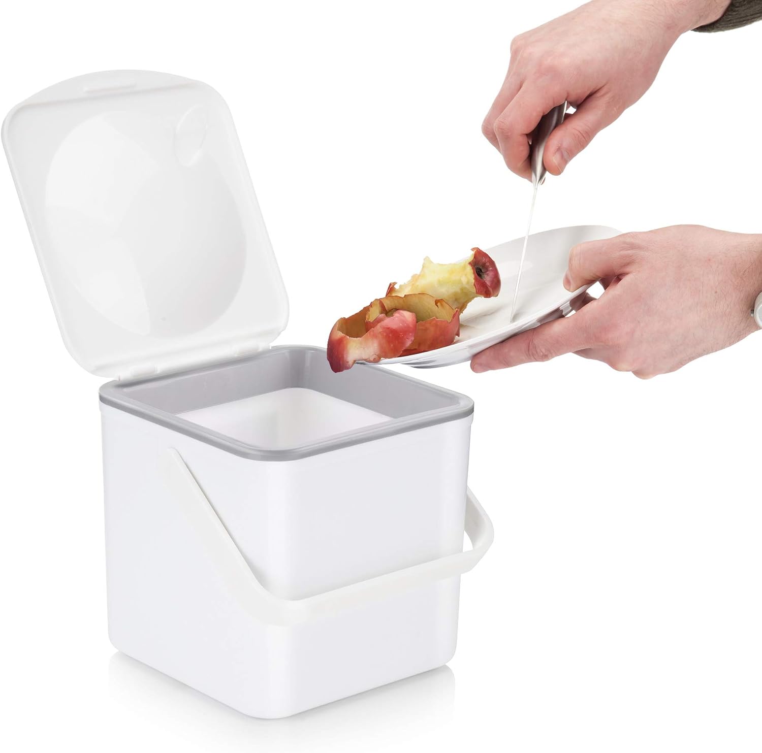 Minky 3.5L Caddy, Kitchen Food Waste Caddy, Recycle Bins for Kitchen Multipurpose Storage Caddy - Image 4