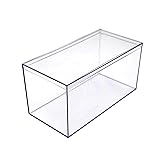 4 Crystal Clear Hard Plastic Display Cases for