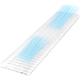 BESWEL Air Vent Extender for Under Furniture Extend from 17"-48" Magnetic Vent Deflector for Floor Register Up to 12" Wide 1.5mm Thick