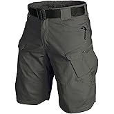Tactical Cargo Short Men Workout Urban Casual Shorts Outdoor Hiking Fishing Muti-Pocket Short (No Belt)