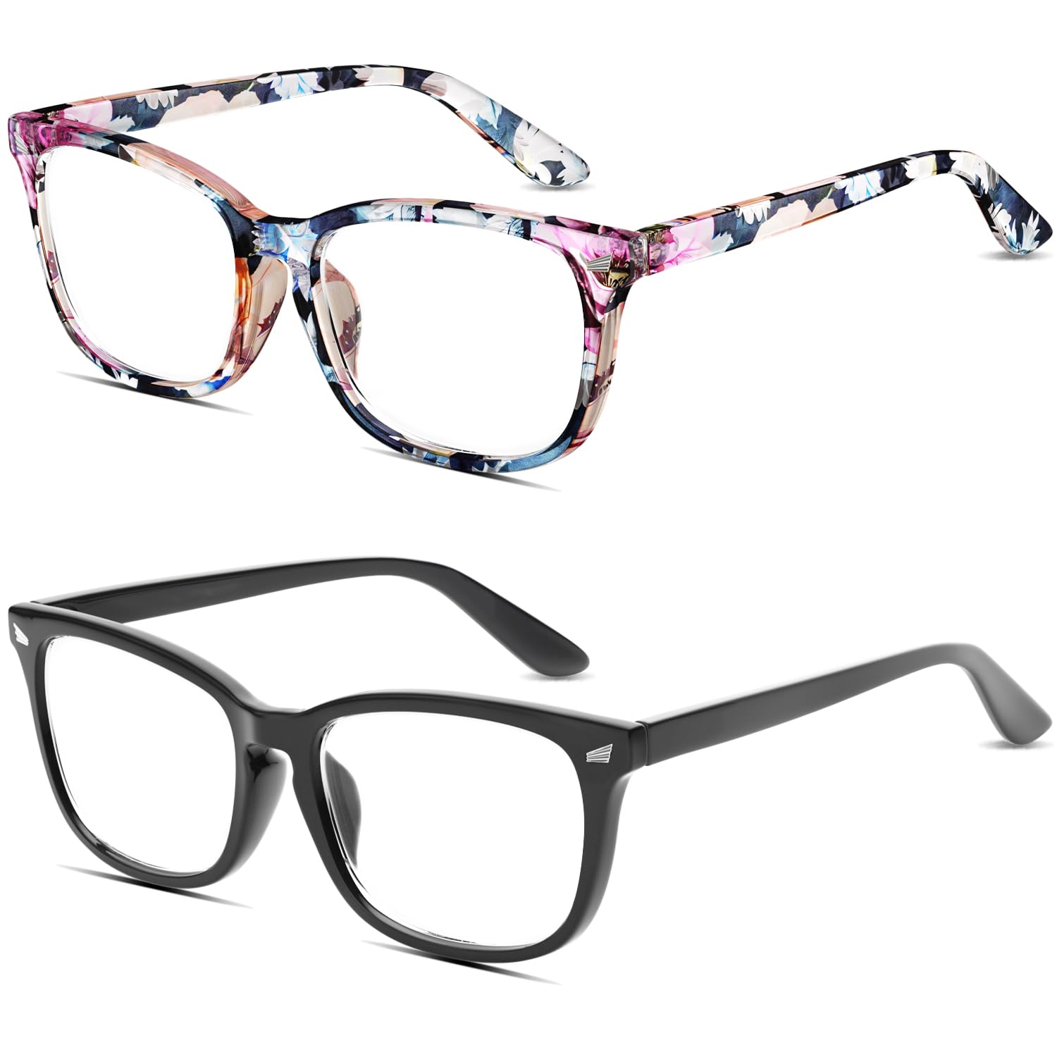 COOLOO Blue Light Blocking Glasses, Gaming Computer Glasses Anti Glare Headache Eyes Strain Glasses with Blue Light Filter, Super Light Weight Fashion