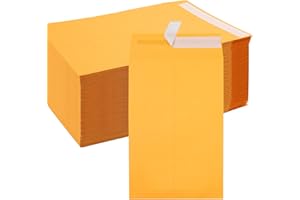 Joyberg 6x9 Envelopes Self Seal, Yellow Printable Catalog Mailing Envelopes, Tear Resistant Kraft Envelope for Letters, Docum