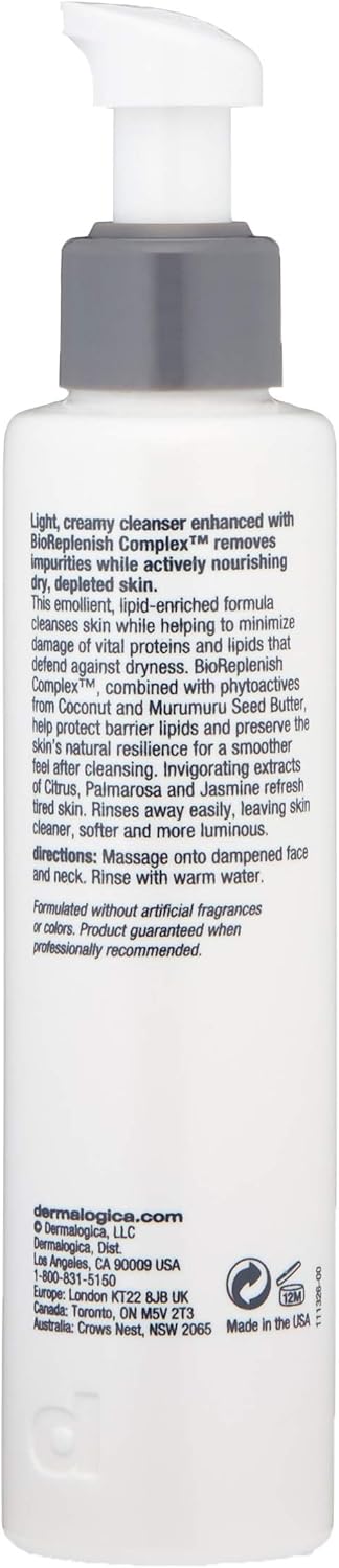 Dermalogica Intensive Moisture Cleanser, Light, Creamy Cleanser with Bioreplenish Complex, Nourishes Dry Depleted Skin - Image 5