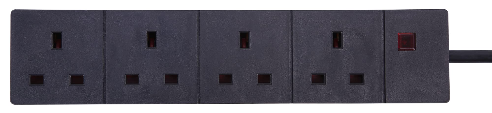 PRO ELEC PELB1522 4 Gang Extension Lead 10m, Black