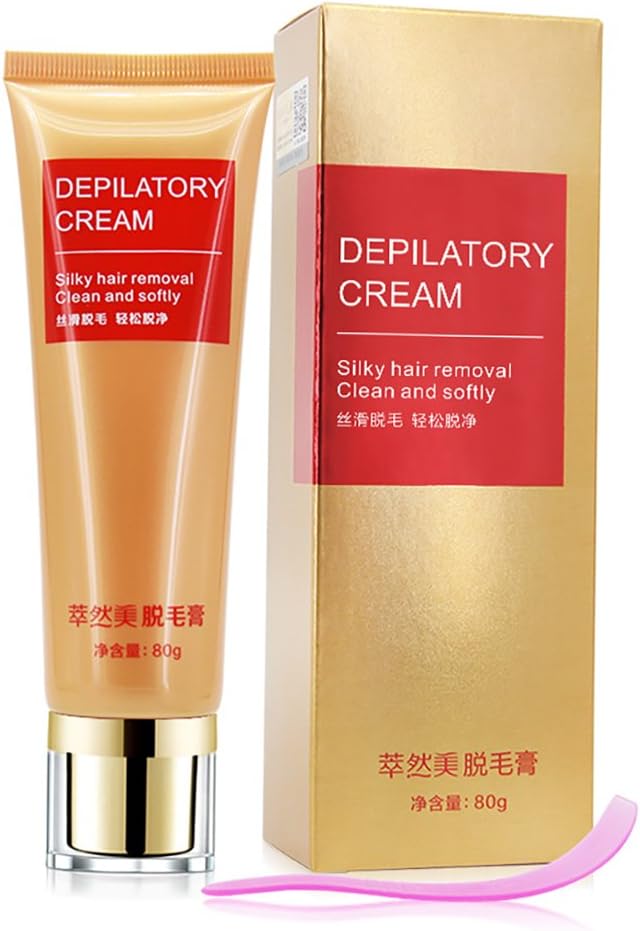 ShiningLove Hair Removal Depilatory Cream, Unisex Painless Hair Removal for Leg Arms Armpit Private Part 80g/2.82oz