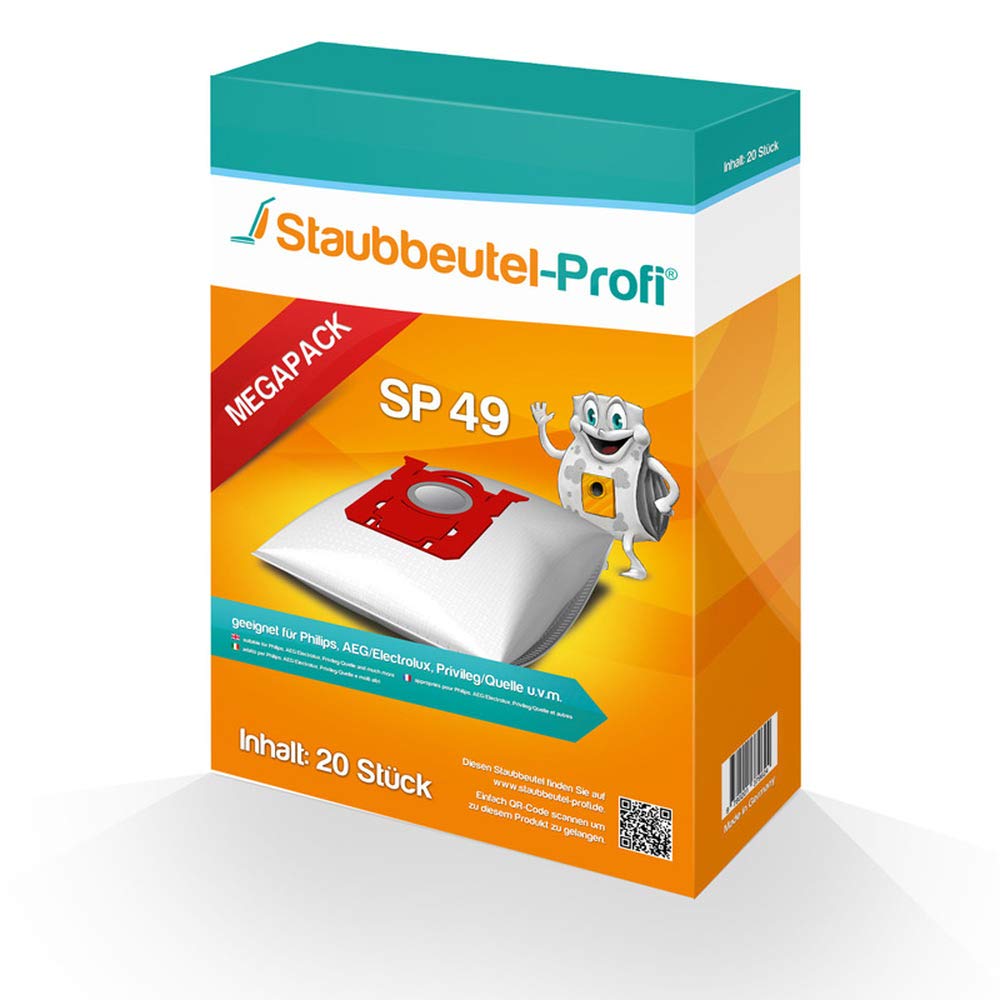 Staubbeutel-Profi Vacuum Cleaner Bags Pack of 20 for AEG VX6-2-ÖKOX