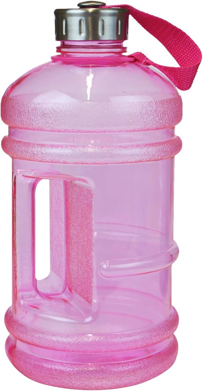 Large Drinking Bottle Sports Water Bottle 2.2L with Easy Carry Handle Gym Bottle Extra Large Sports Bottle 2.2 Litre Bottle Barrel