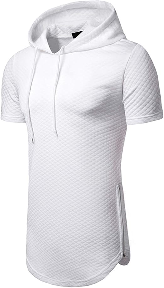 t shirt capuche homme manche courte