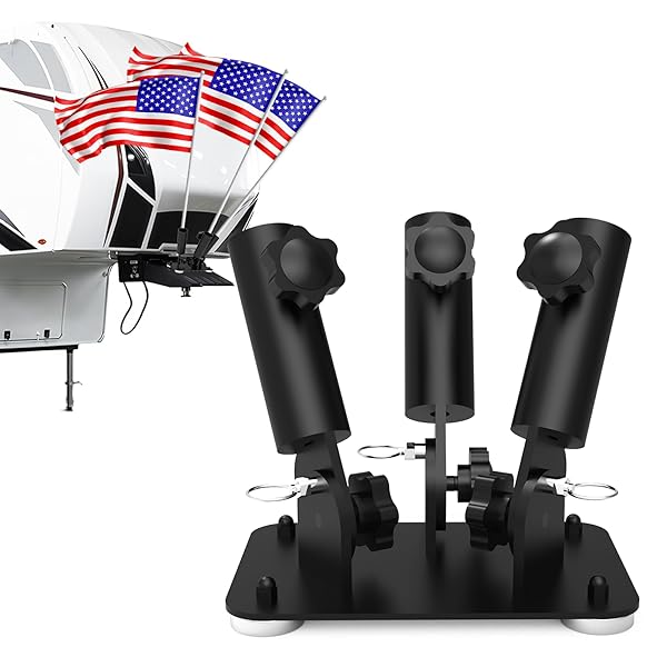 EZIRVLIFE MAGNETIC FLAG POLE HOLDER FOR 5TH WHEEL...