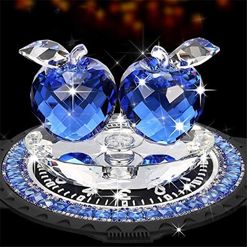 空気抜き クリスタルカー装飾飾りアップルクリスタルカーアロマセラピーエッセンシャル香りディフューザーフレグランス芳香剤時計マット付き女性 メンズギフト 車用芳香剤アロマディフューザー 色 C2 サイズ Free Ospacp Org Ar